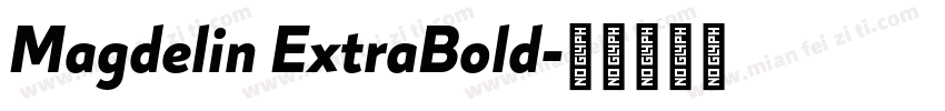 Magdelin ExtraBold字体转换